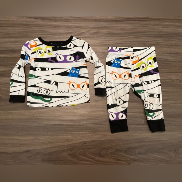 HYDE & EEK Baby Colorful Mummy Design Kids Pajama Set size 12M - Picture 1 of 6